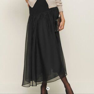 Reformation Nuria Skirt Black - Size M